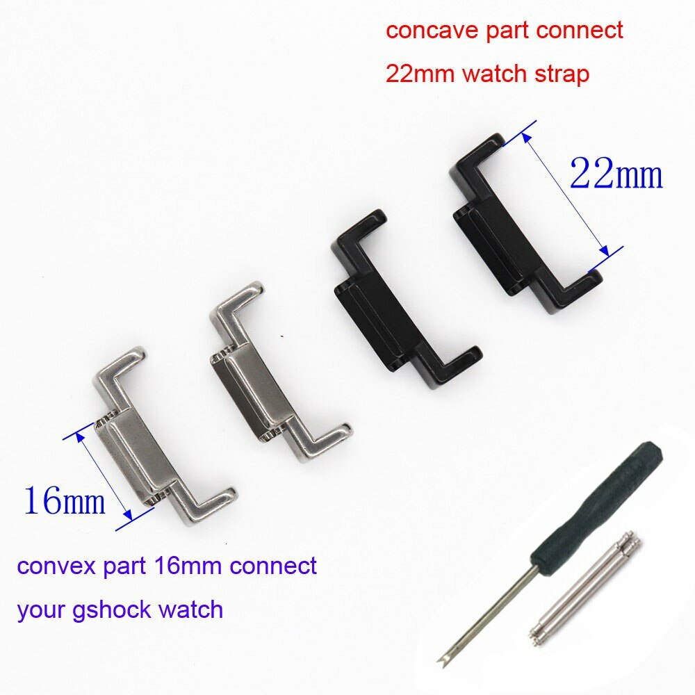 22mm 16mm Stainless Steel Watch Strap Adapter for DW5600 G-8900 GA-110 Connector