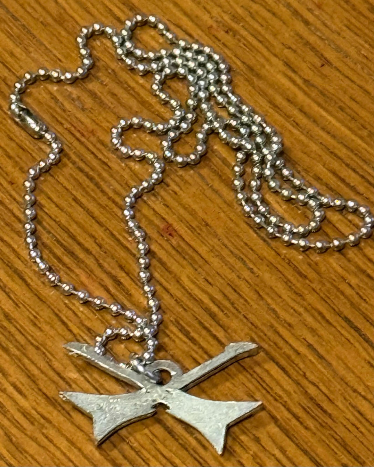 Dueling Electric Guitars “Real” Fine Pewter Lead Free with Necklace Made in USA