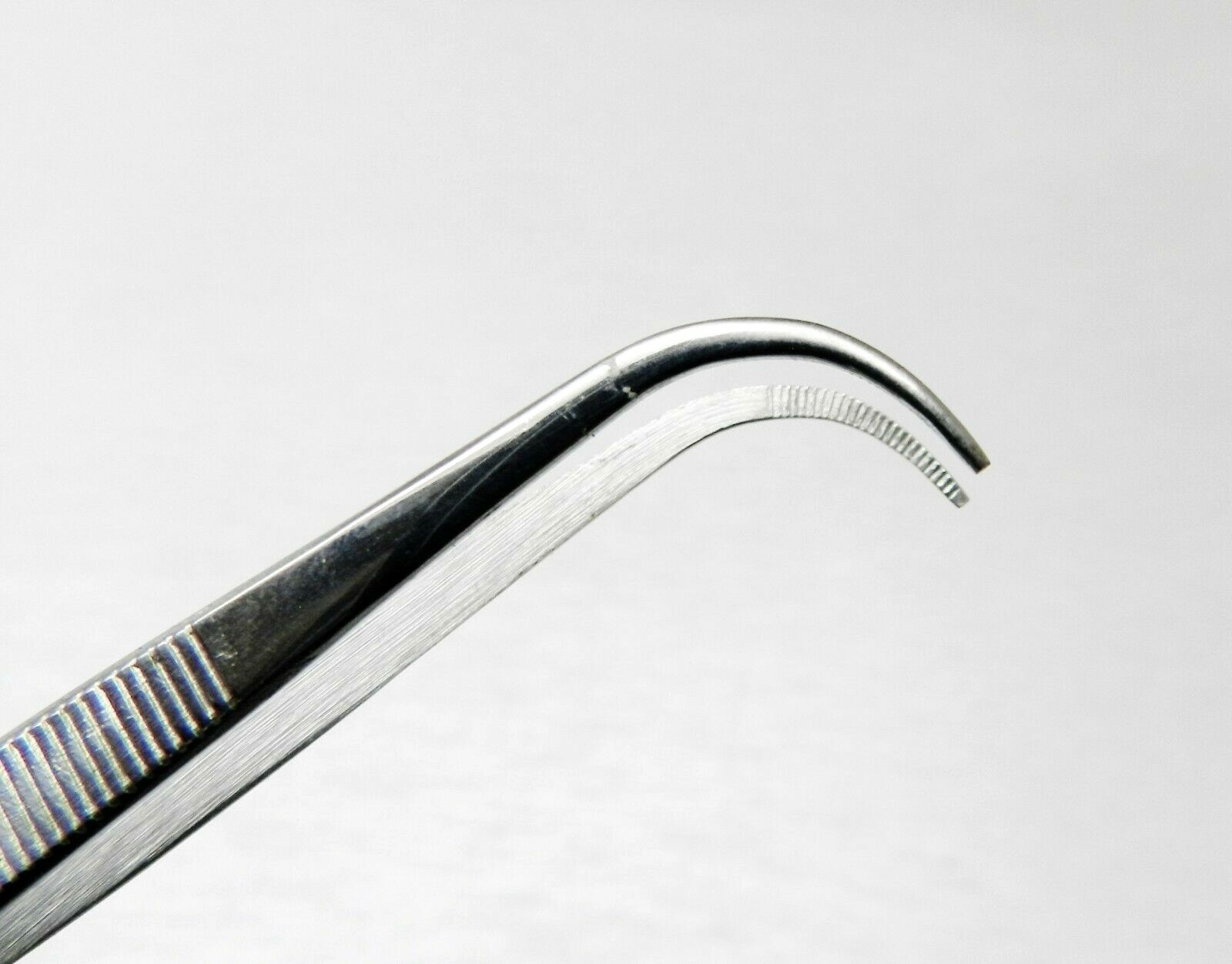 Fine Tip Curved Tweezers Mini Bent 3-3/4″ Jewelry Hobby Crafts Parts Handling…