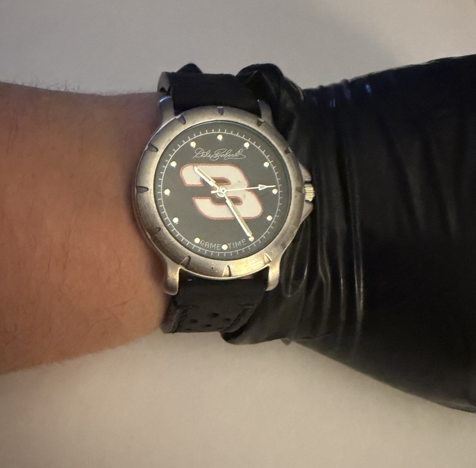 Dale Earnhardt #3 NASCAR Game Time Driver Series Watch New Leather Racing Strap