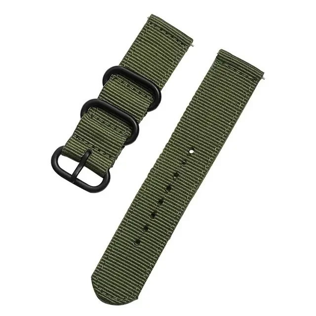 18mm 20mm 22mm Durable Military Woven Nylon Wrist Watch Band Quick Release Strap