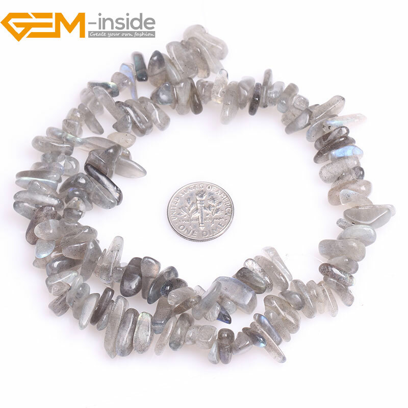 Natural Stone Pionts Sticks Spike Sunstone Larimar Loose Bead Jewelry Making 15″