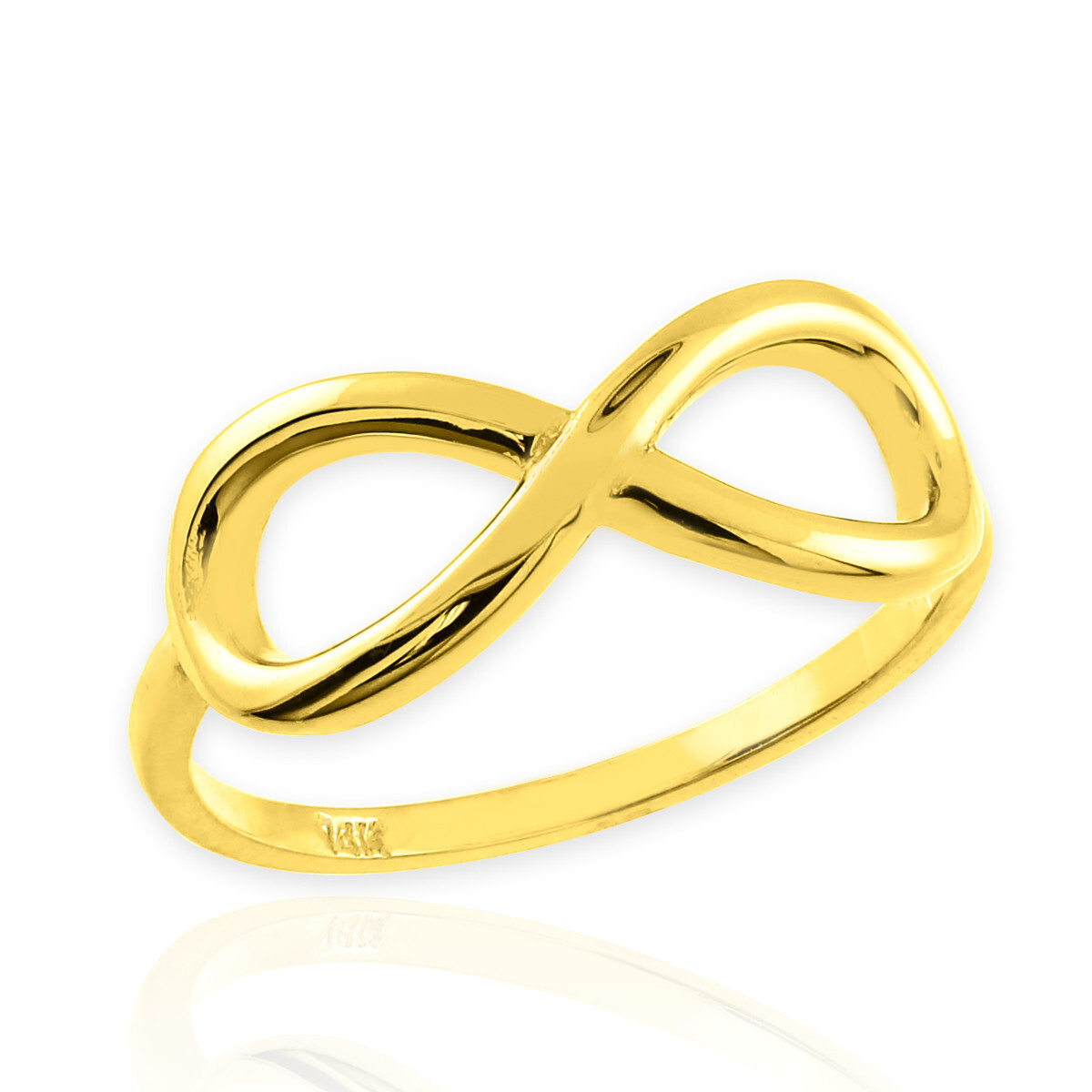 Gold Classic Infinity Ring(Available in Yellow/Rose/White Gold)