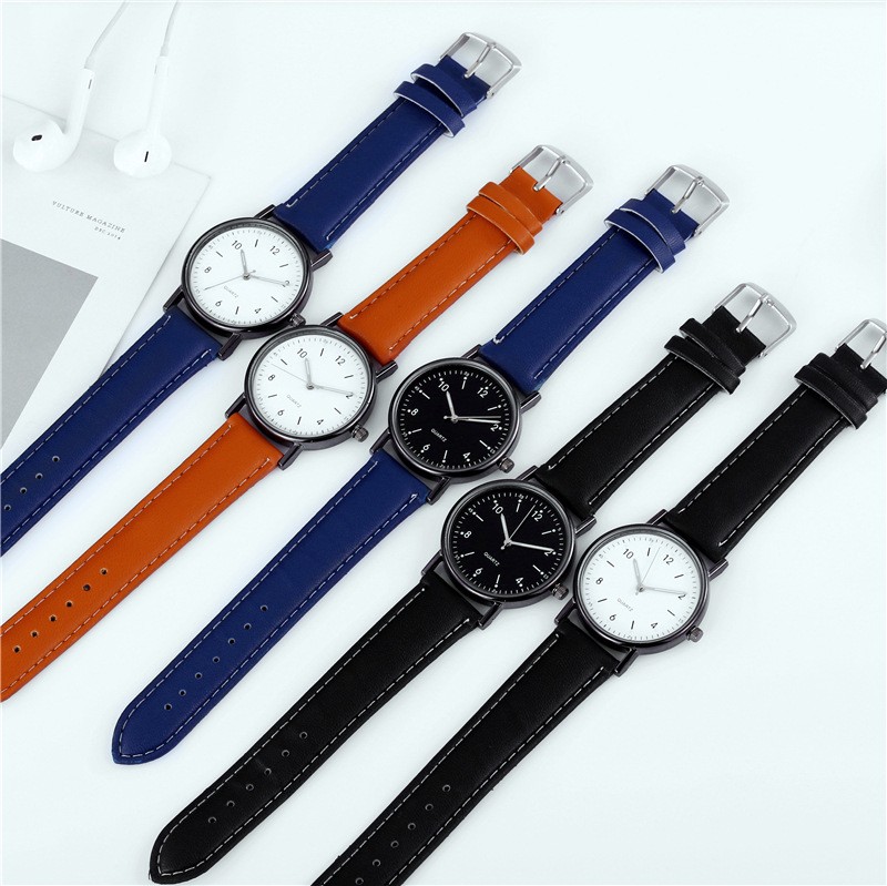 Women’s Luminous Quartz Wristwatch Faux Leather Strap Casual Watch