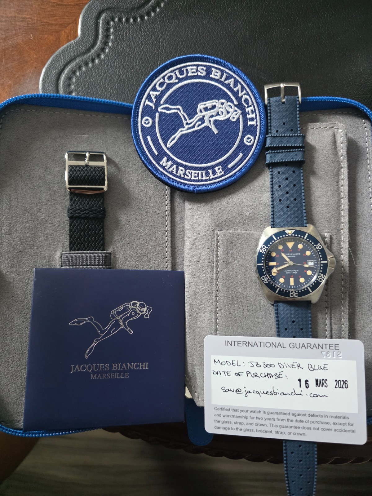 Jaques Bianchi jb300 blue diver limited edition