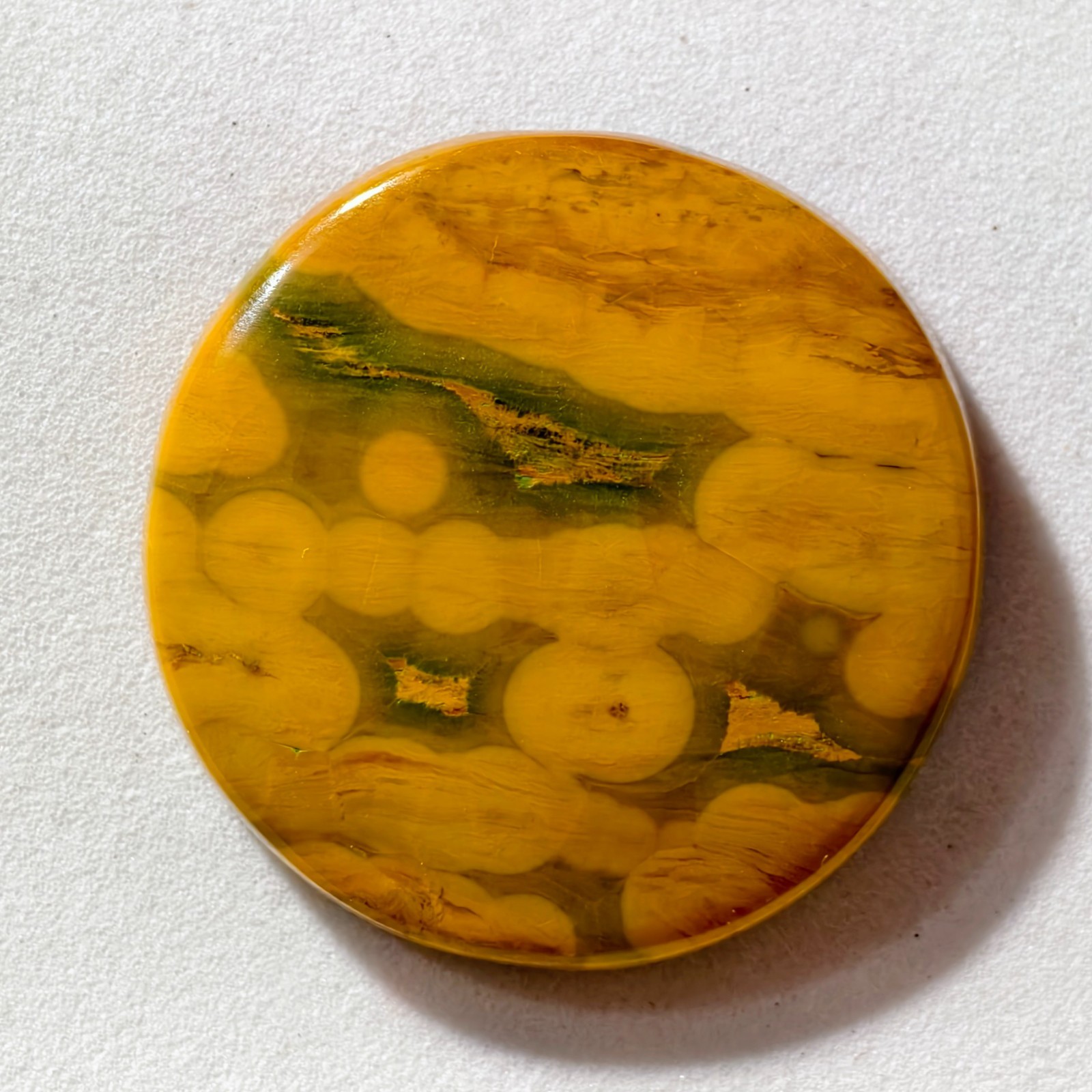 46 Cts Natural Ocean Jasper Cabochon Gemstone For Jewelry 29.8×29.8×5.9 MM