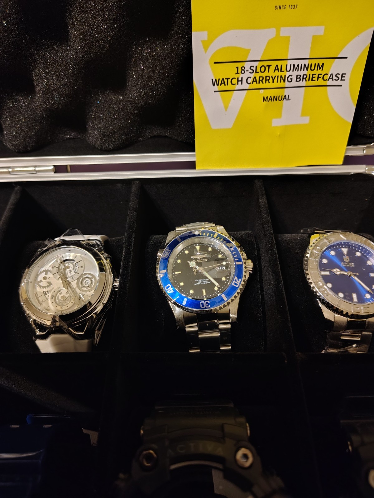 Activa Lot of 18 Assorted Adult Wristwatches with Carrying Case f/$475 Or $40ea