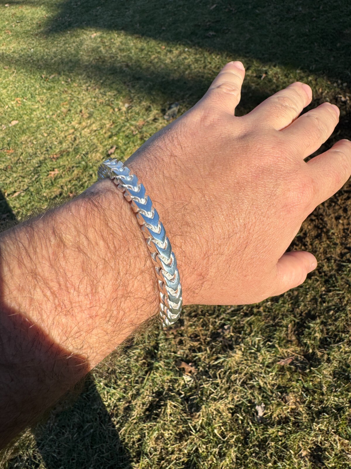 Mens BIG 4-10mm Franco Bracelet Real 925 Silver Box Clasp Handmade In Mexico