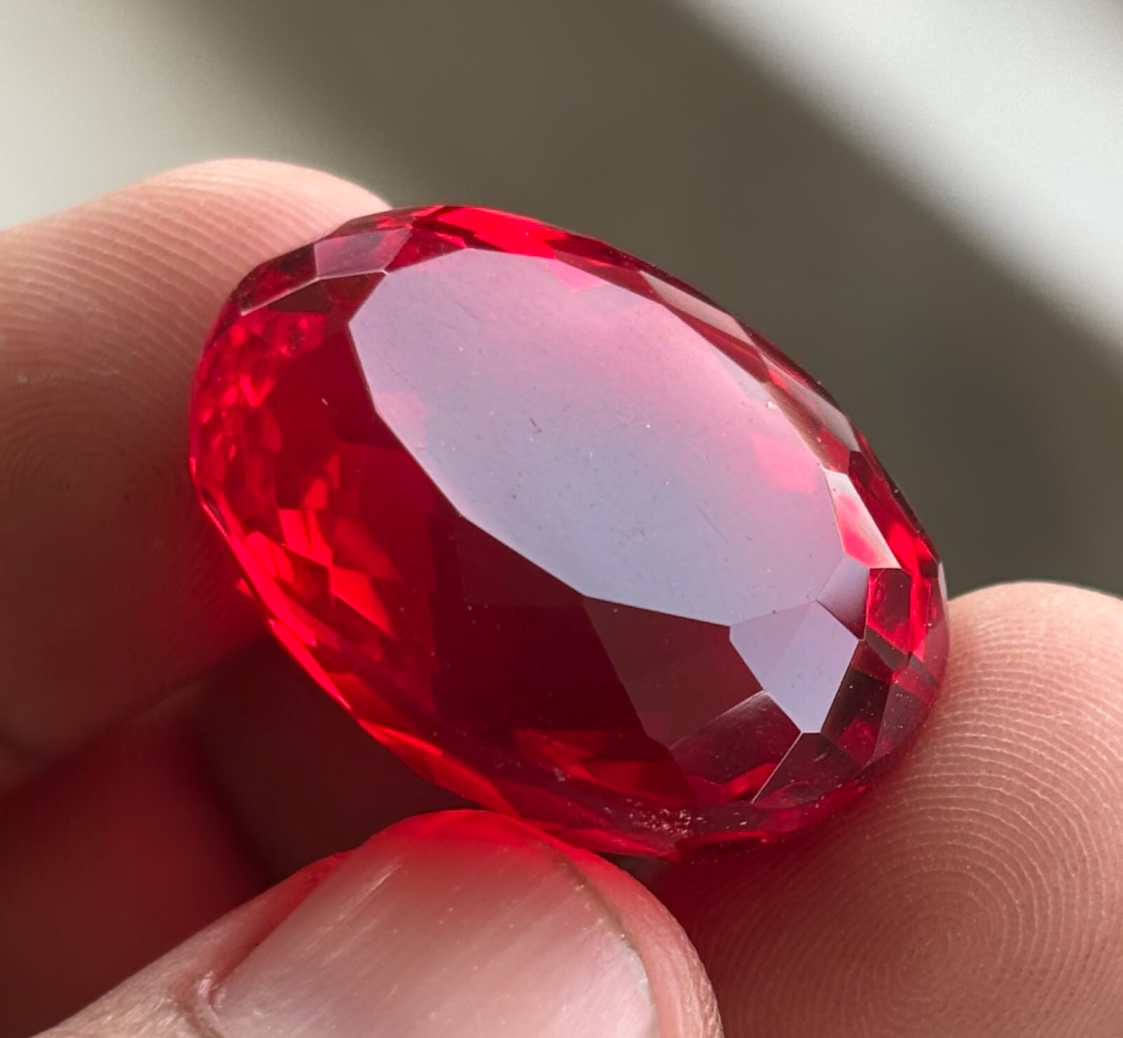 200 CT BIG SIZE Natural Certified Blood Red Ruby Oval Cut Loose Gemstone