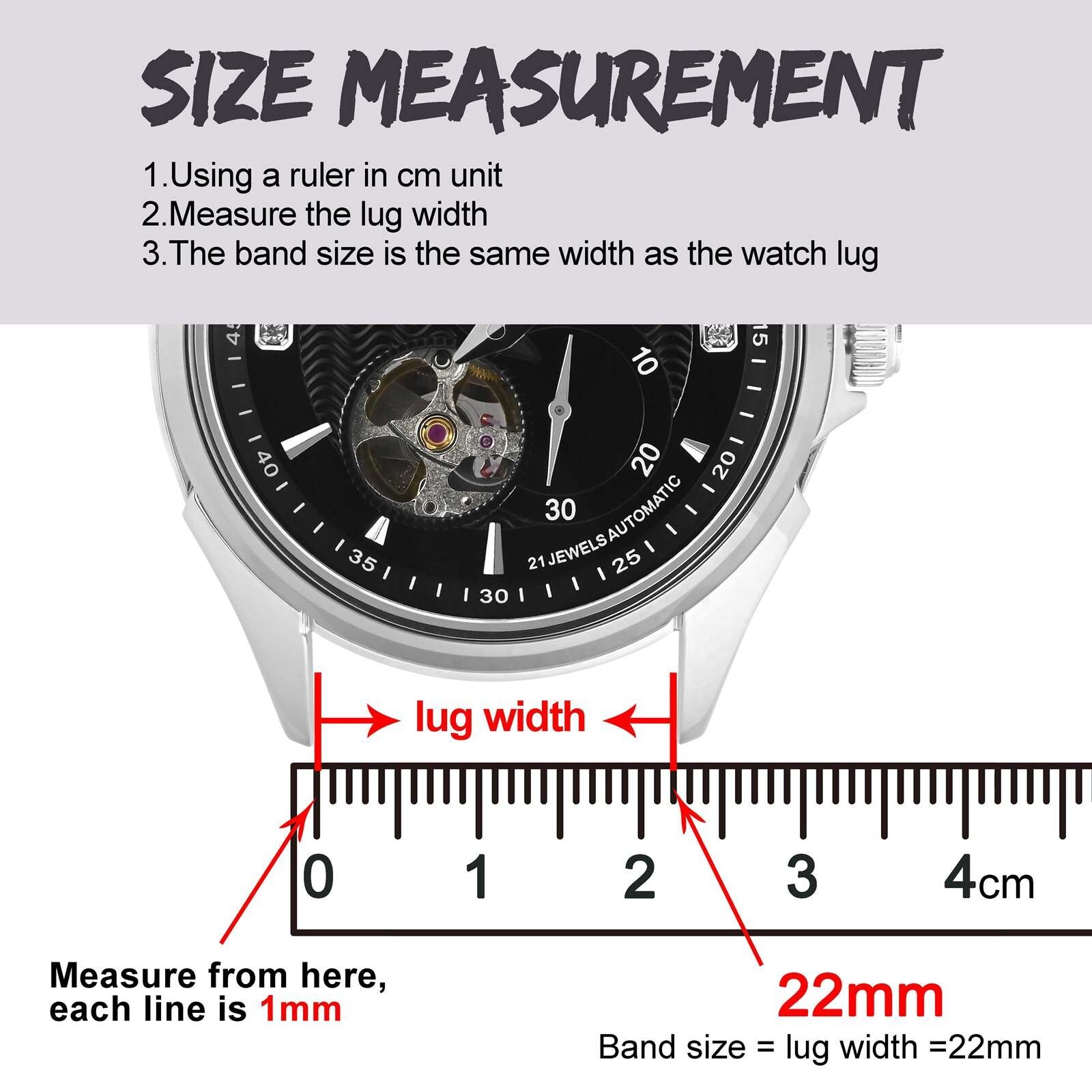 BISONSTRAP Calfskin Leather Watch Strap Quick Release 18mm 20mm 22mm Watch Band