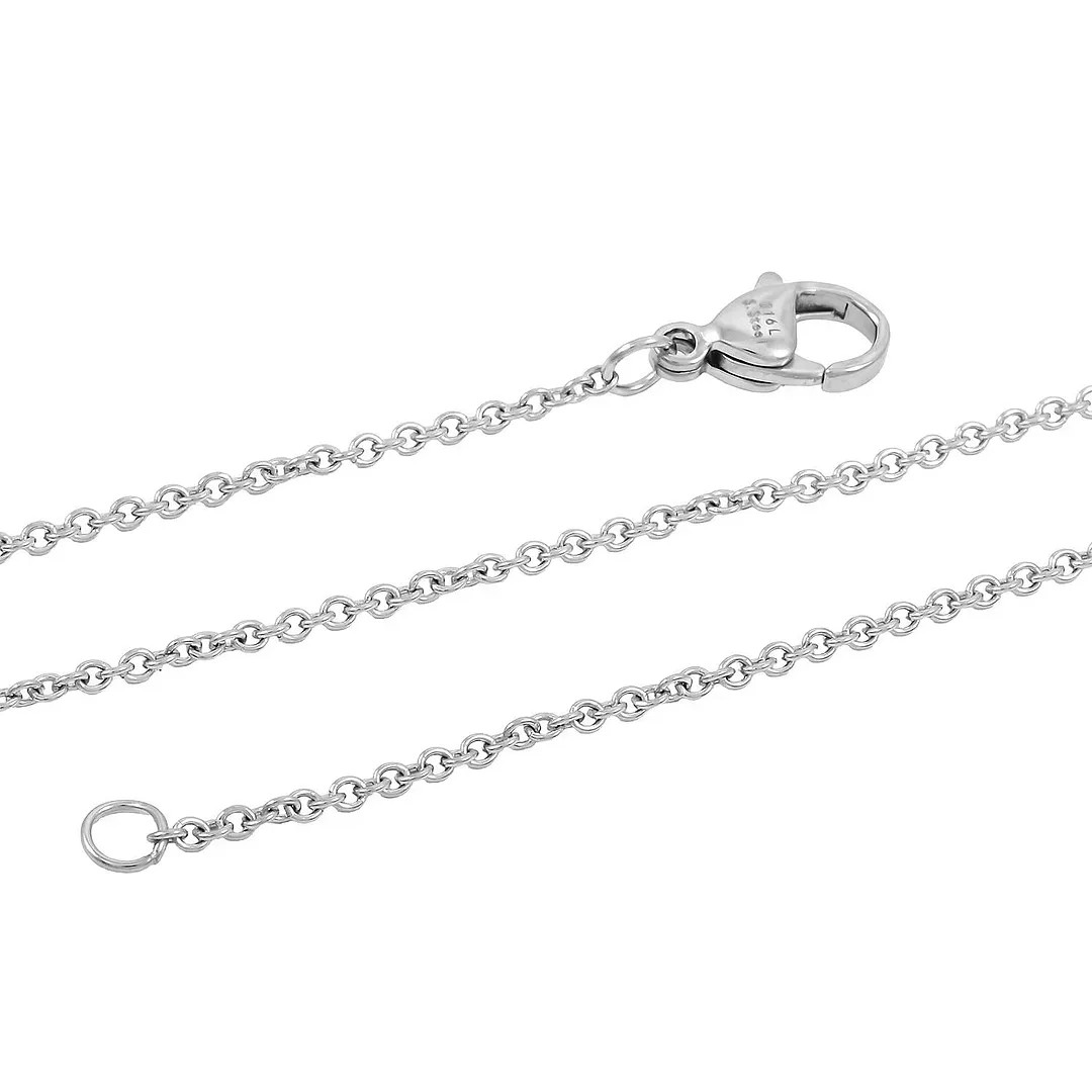 Cable Chain in Stainless Steel with 12MM Lobster Lock 20 Inches Christmas Gifts
