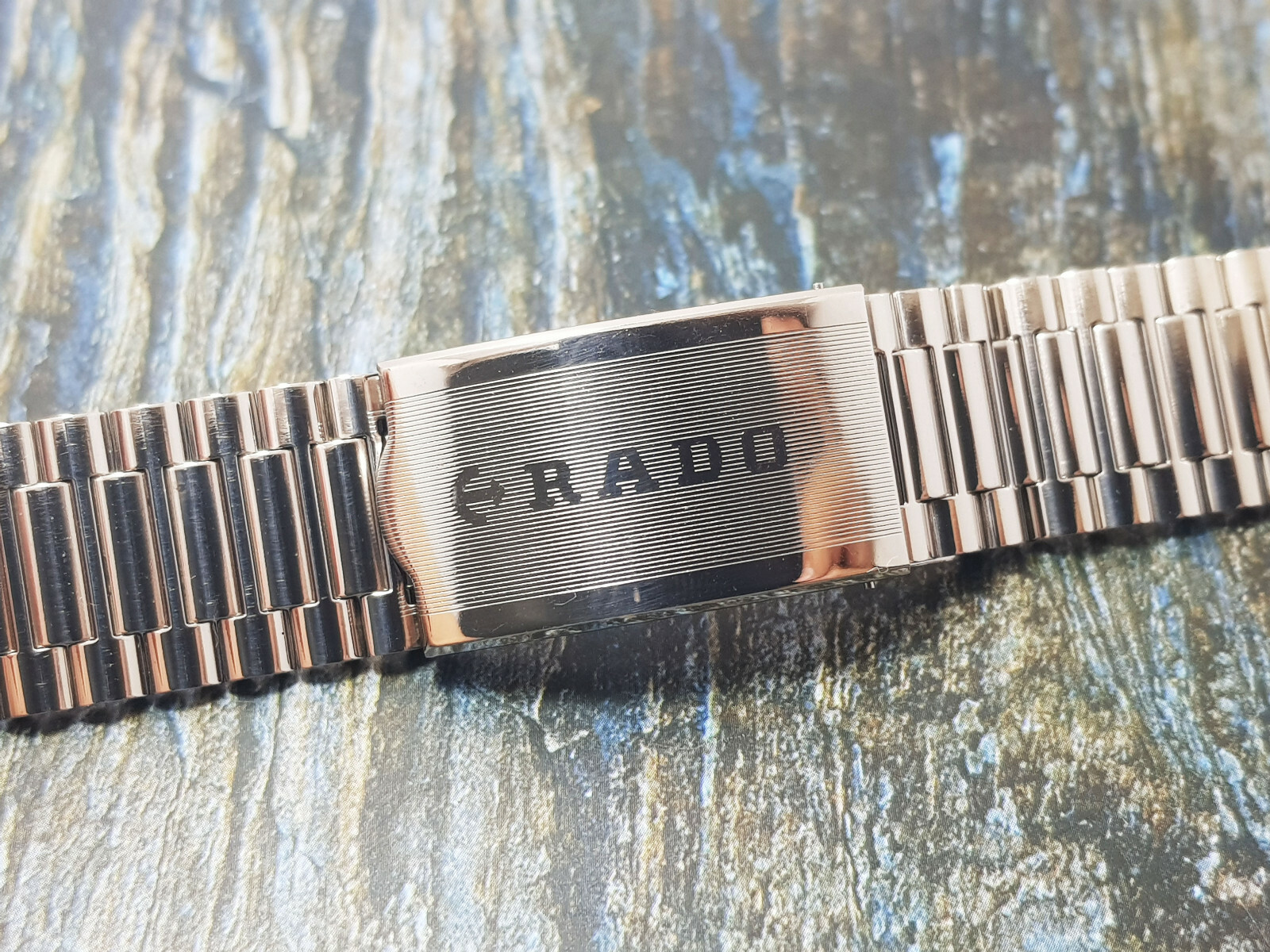 Vintage Bracelet Rado Straight end piece 18mm Silver color Fit many model.