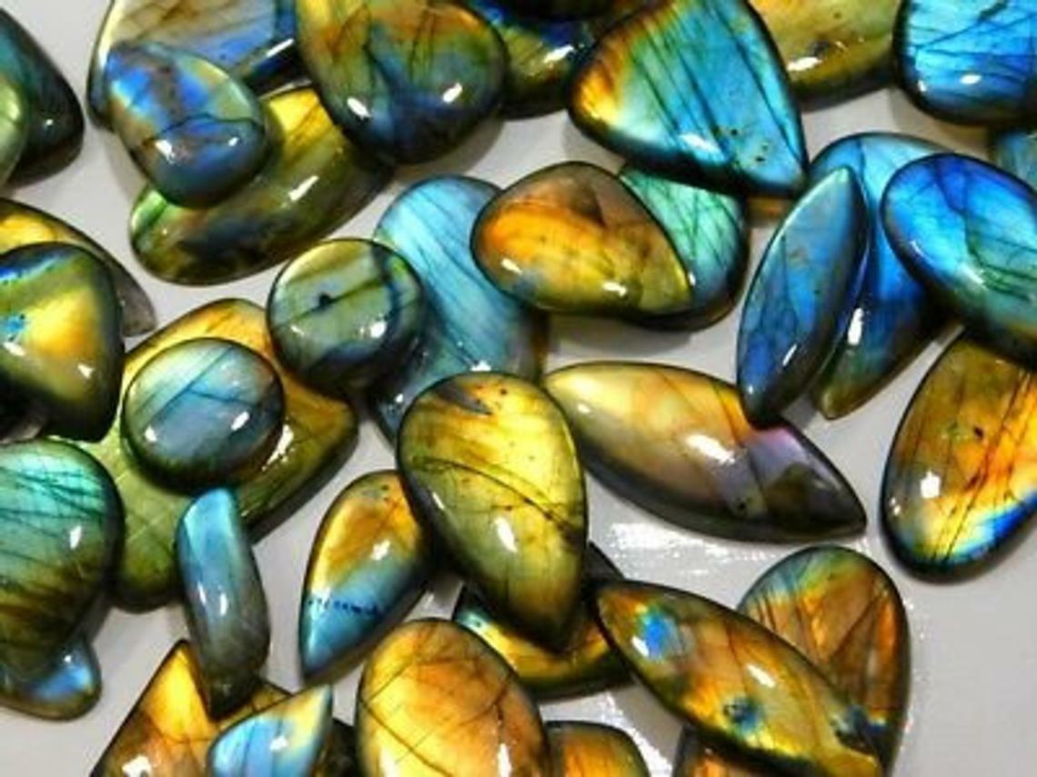 300 Ct Natural Labradorite Wholesale Parcel Labradorite Lot Loose Stone Cabochon