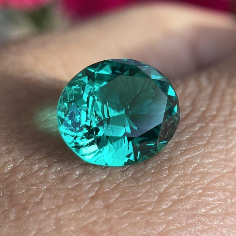 10Ct Natural Colombian Green Emerald Oval Cut Gemstone Loose emerald Jewelry Gem