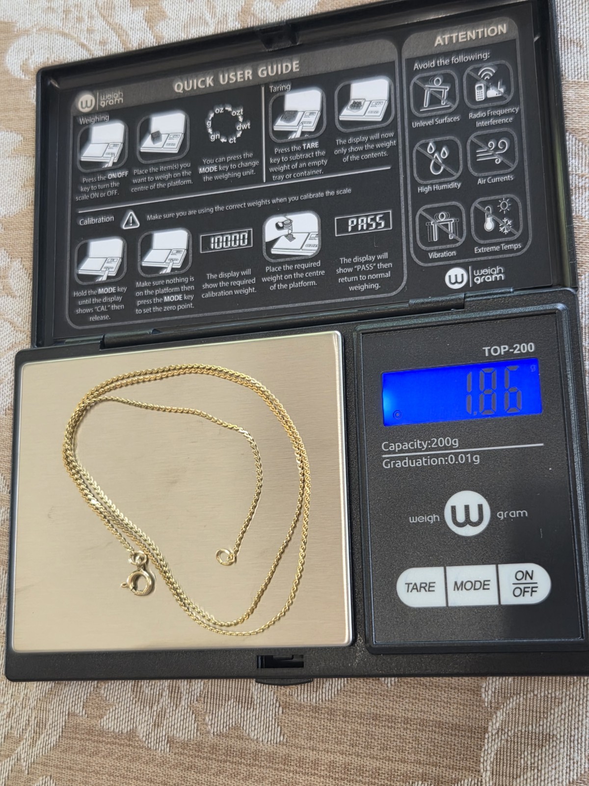 1/20 GF 14K FED Gold Fill Serpentine S Link Chain Necklace 18.25″ Mosaic Pendant