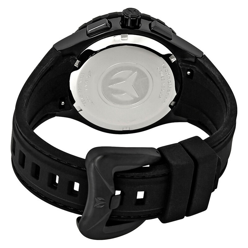 NEW TECHNOMARINE TM-115081 CRUISE MEDUSA BLACK CHRONOGRAPH WATCH 44MM 200M