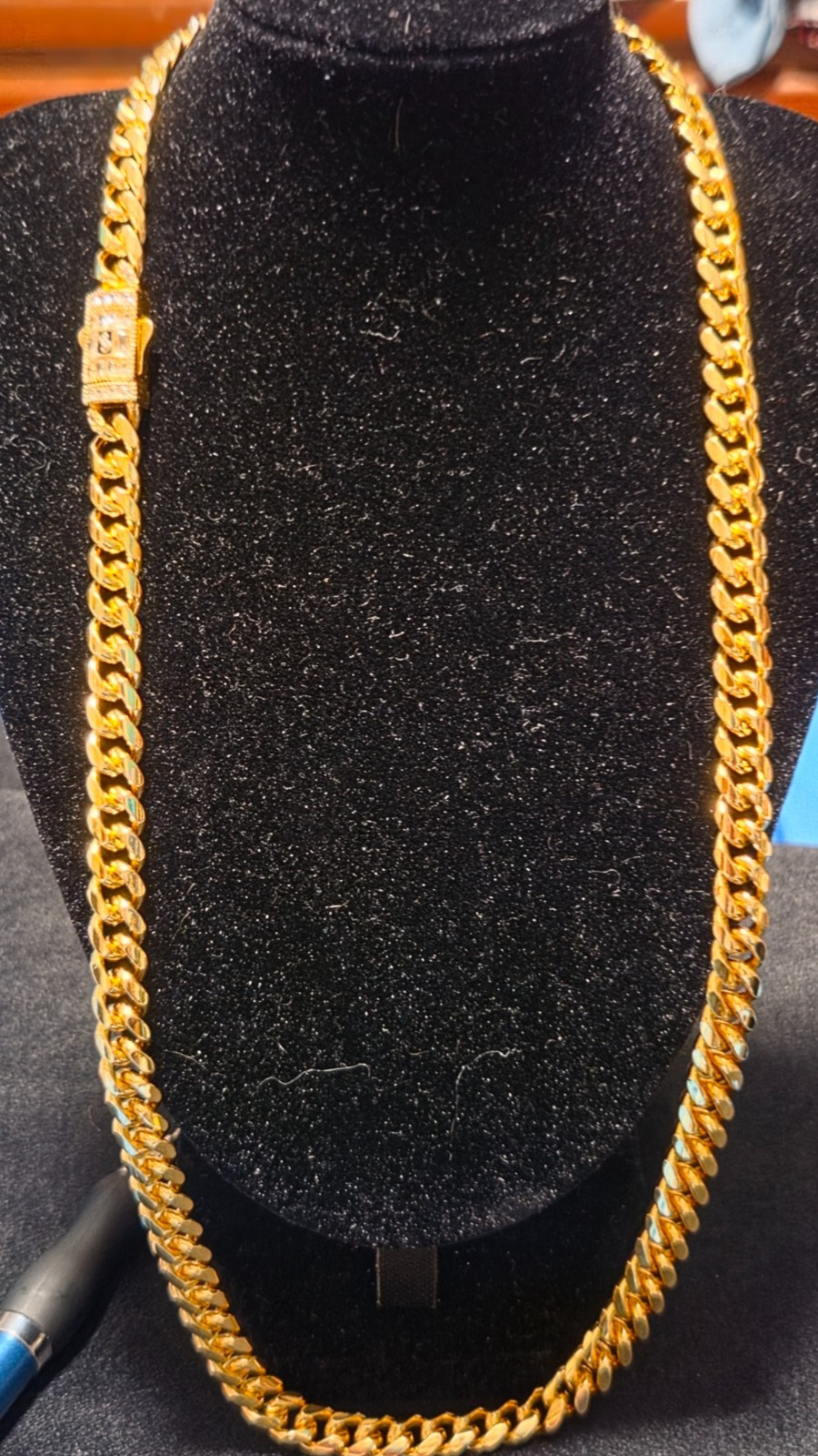 Monaco 14K Gold Filled 22″, 8mm, 73.5g box lock closure
