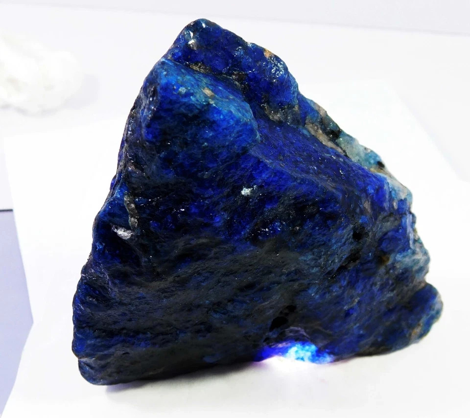 1720 CT Natural Blue Sapphire Certified Rough Uncut Stone Huge Loose Gemstone