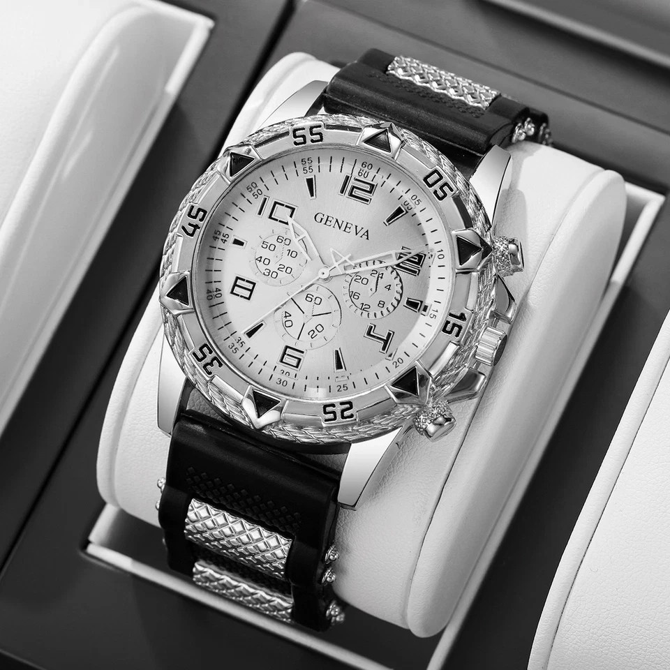 Men Watch Stainless Steel Quartz Luminous Classic Business Wristwatch