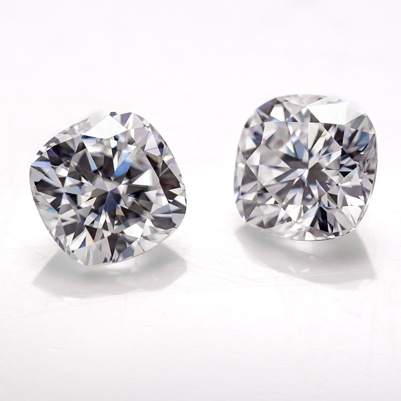 0.5-3ct Eight Colors Cushion Cut Moissanite Loose For Ring Pendant inlay GRA