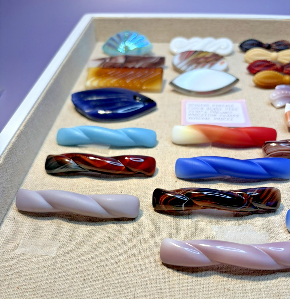 22 Antique 100 year old Czechoslovakian Glass Brooches Pre-WW2