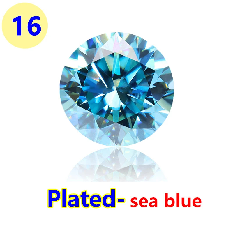 GRA VVS1 Multicolor 0.1-5ct Round Cut Moissanite Stone for Jewelry Making