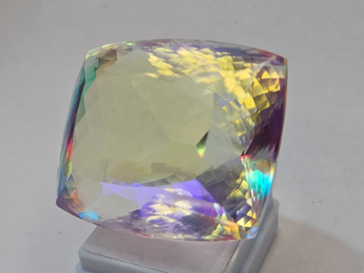 268-269 Ct Superb Mystic Topaz Cushion Cut Natural EGL Certified Loose Gemstone