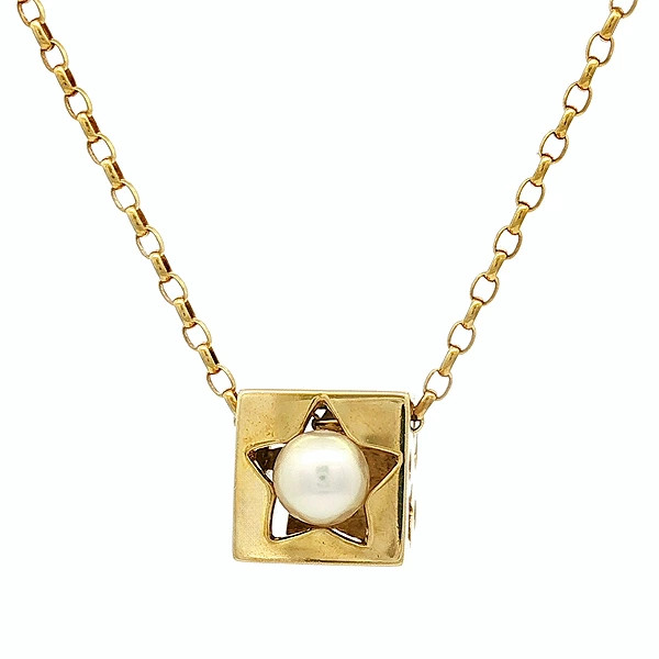 MIKIMOTO returns accepted Moon & Star Akoya pearl 5.0mm necklace K18YG