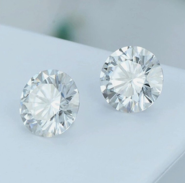 1 x 1 mm Loose CVD Diamond Round D Color Pair IF Clarity Certified