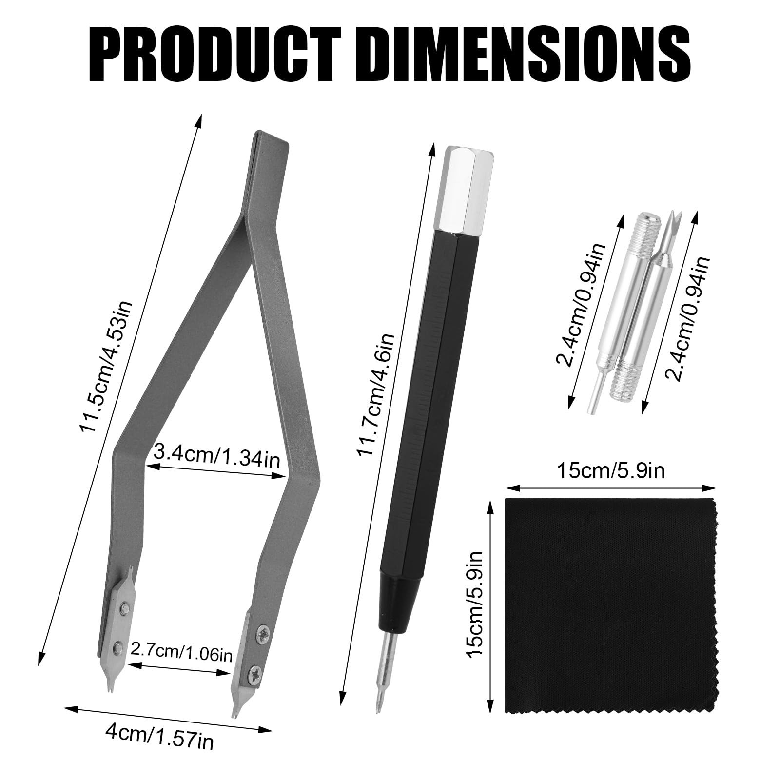 Mikovivi Watch Spring Bar Tool Kit, Scaled Band as shown in the picture