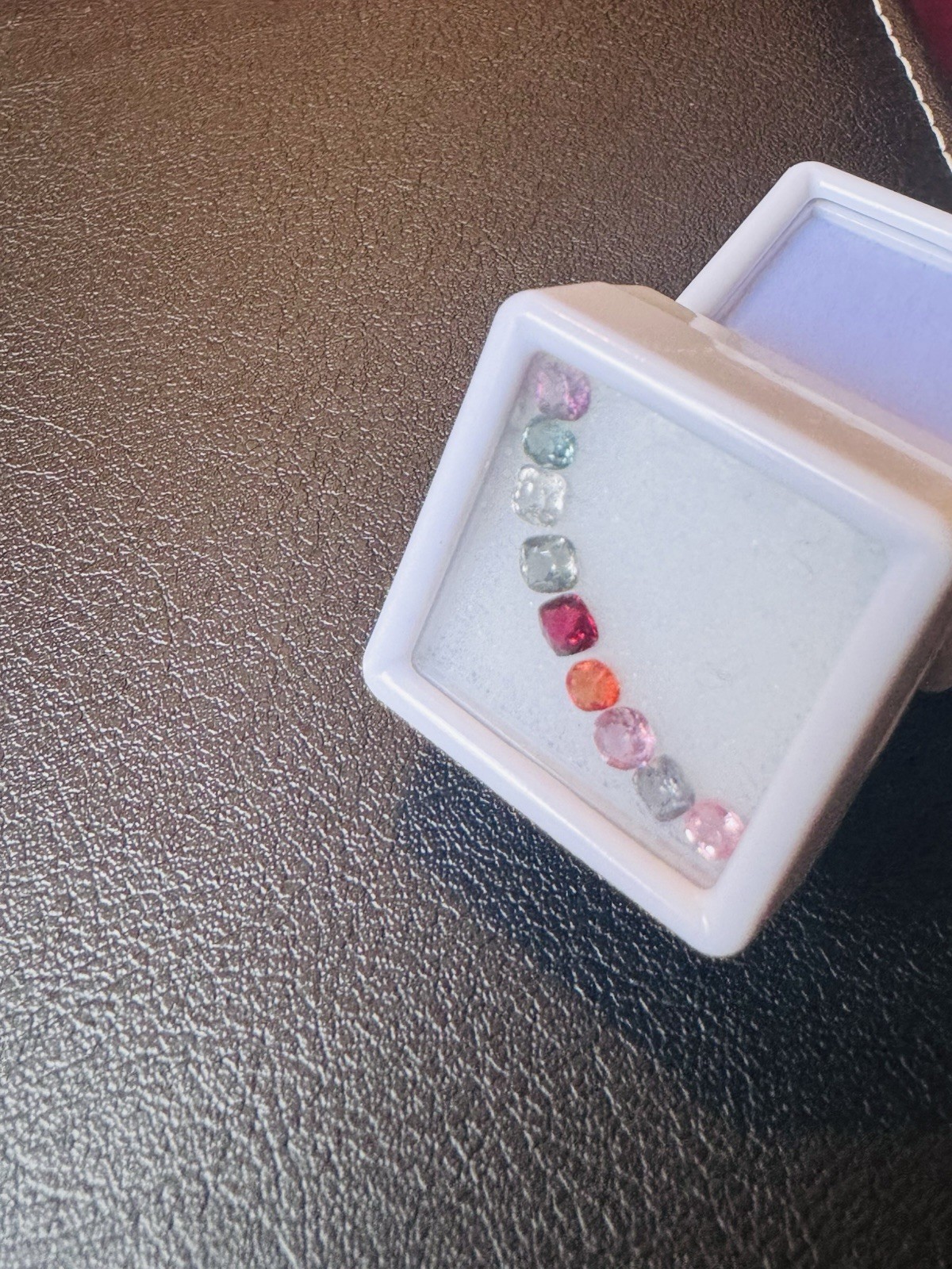 Natural, unheated Burmese fancy-colored spinel; seller based in the USA.