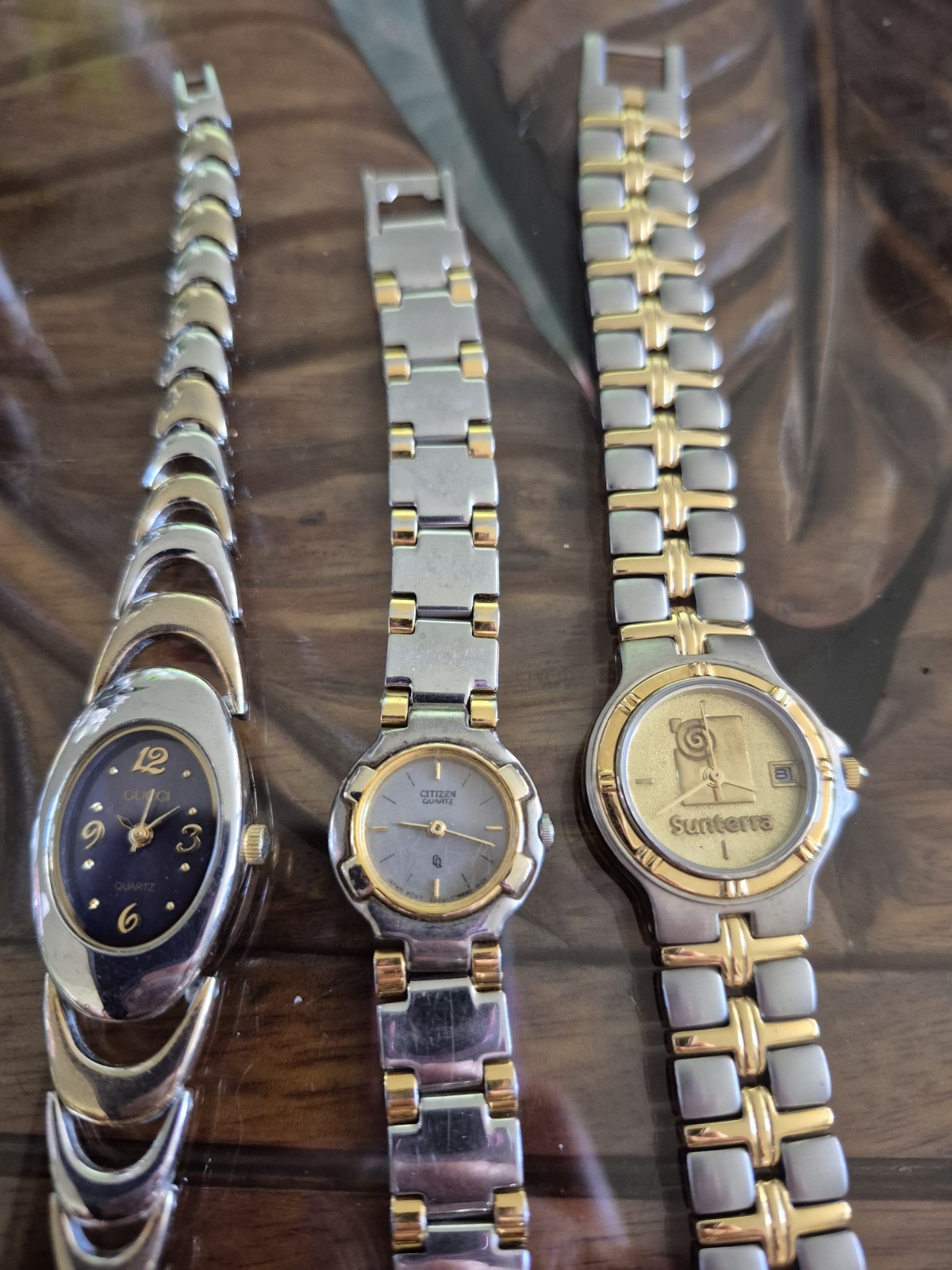 Watchmaker Special BULOVA Citizen Guess. THREE WATCHES None Tested. Need Battery