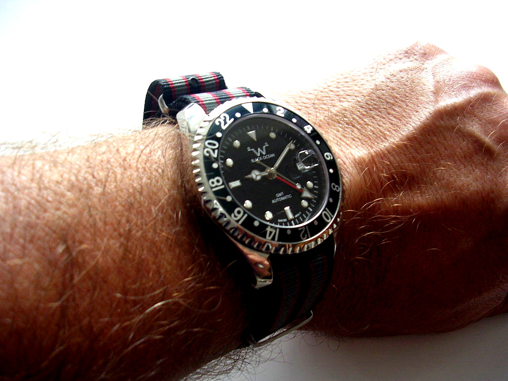 22mm Blue-Grey NATO G10 Nylon Military watch strap RAF Bond IW SUISSE 18 20 24