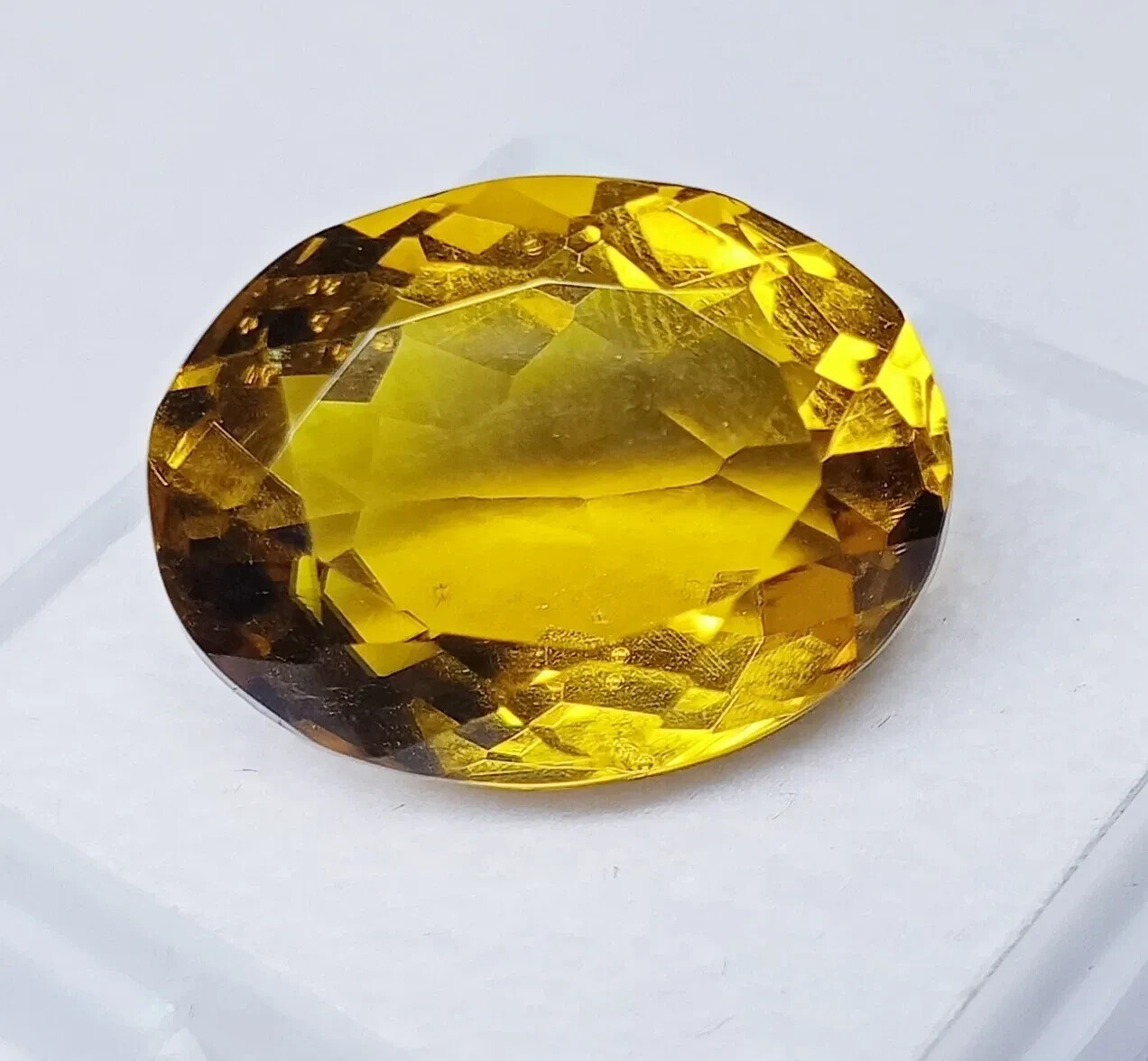 Amazing Yellow Topaz Oval Cut 15+ Ct EGL Natural Certified Loose Gemstone