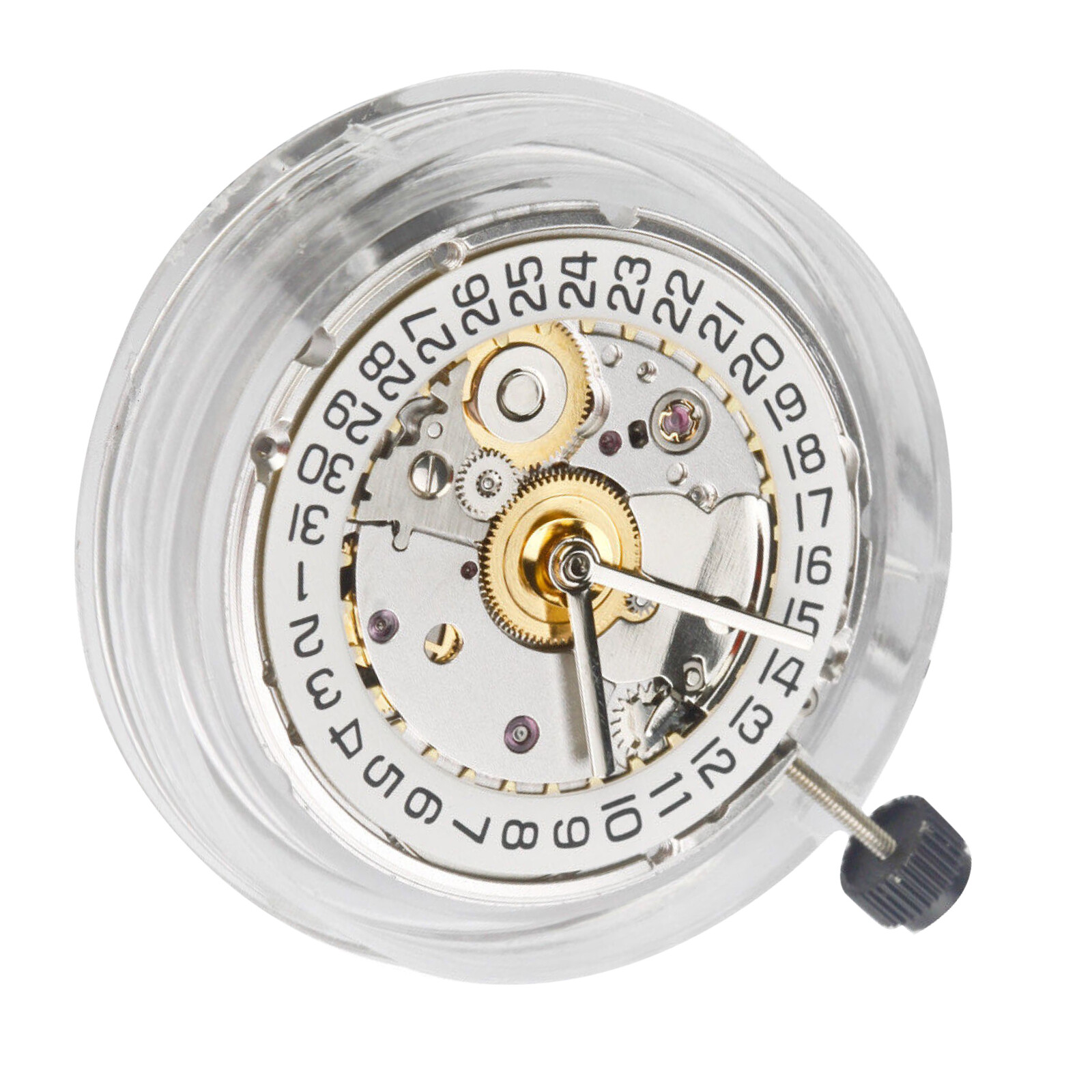 White/Gold Retro Clone 25 Jewels Automatic Watch Movement For ETA 2824 2824-2 B