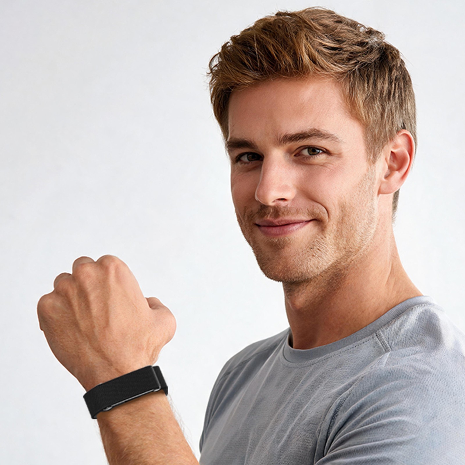Sports Nylon Metal Loop Band For Google Fitbit Air Adjustable Wristband Strap