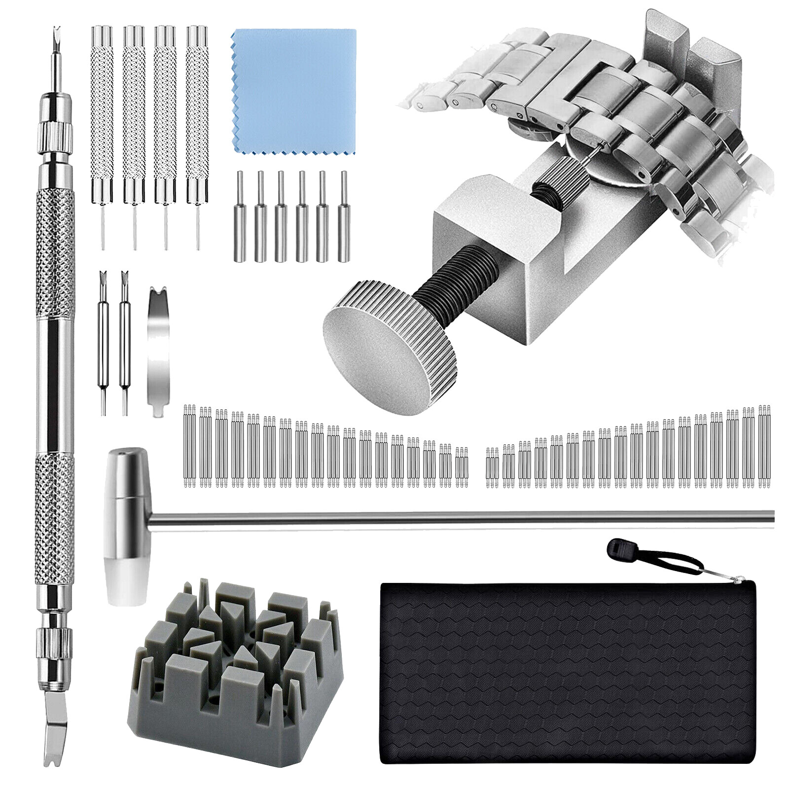 Adjustment Watch Band Strap Bracelet Link Pin Remover Repair Resizing Tool Kits