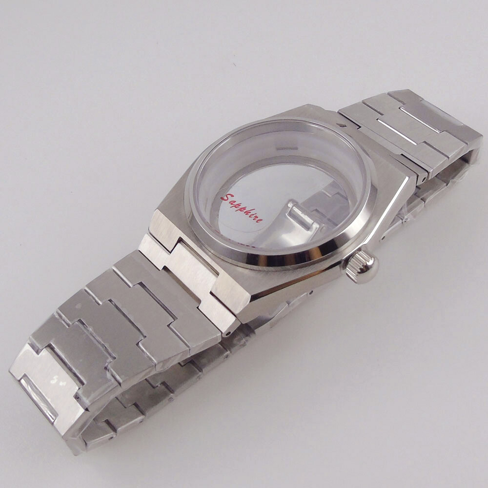 40mm Steel Watch Case Sapphire For Super Player Mod Prx Case Dial Fit NH35 NH36