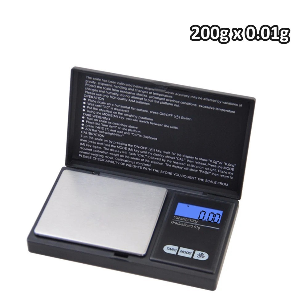 Digital Scale 1000g x 0.1g Jewelry Gram Silver Gold Coin Pocket Size Herb Grain