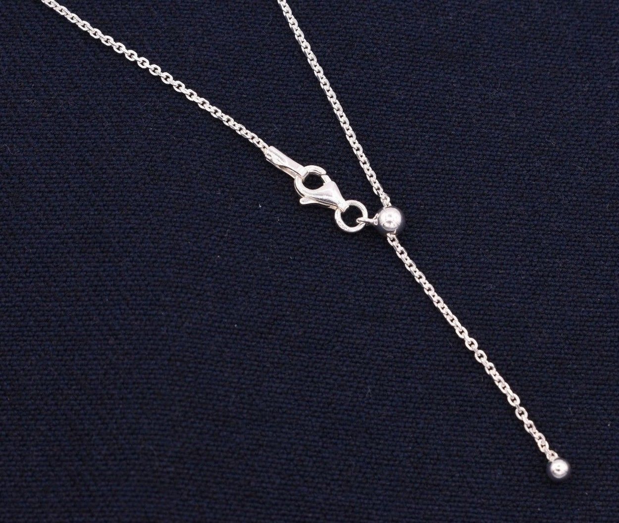 1.2mm Adjustable Cable Anchor Chain Necklace REAL Sterling Silver Up To 24″