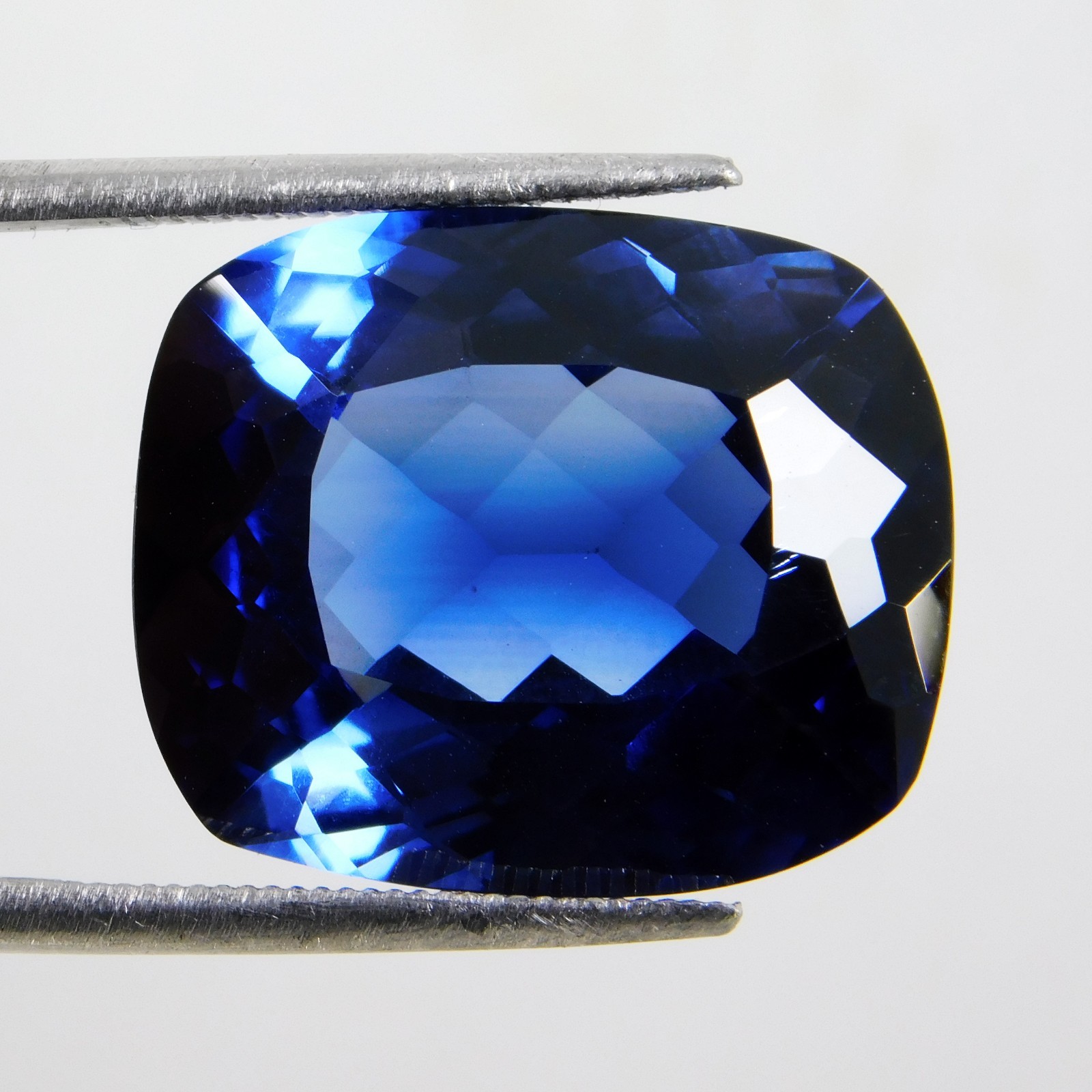 Natural Ceylon Blue Sapphire 29.10 Ct Cushion FLAWLESS Certified Loose Gemstone
