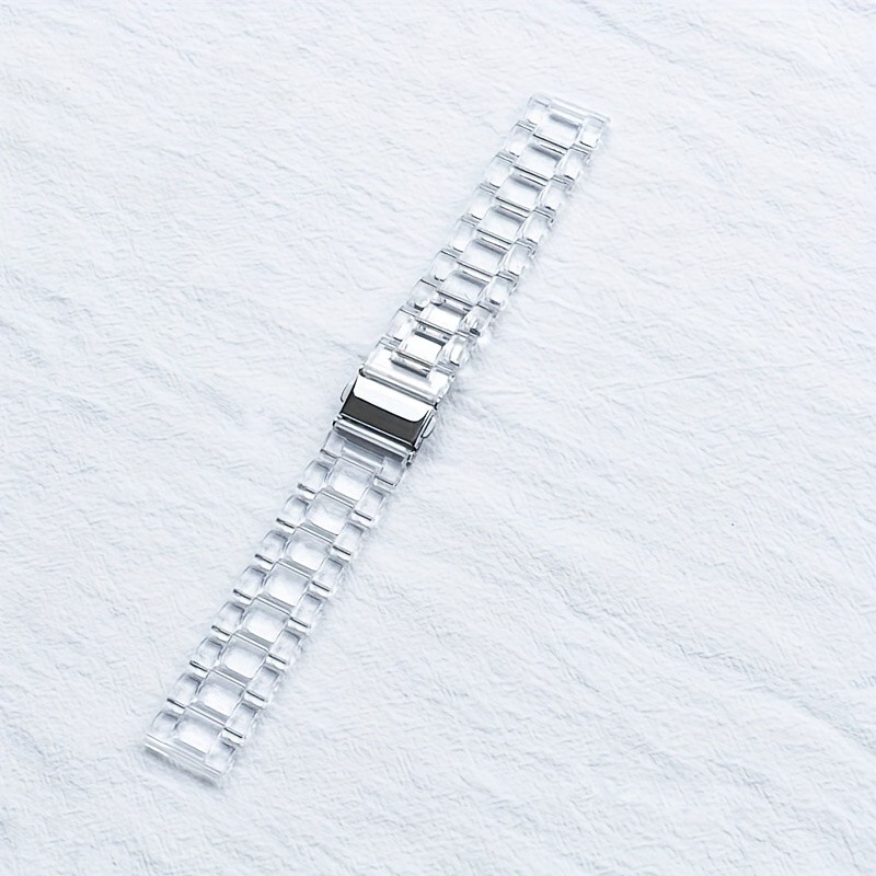 Transparent Resin Strap Link Watch Band For Samsung Galaxy Watch 7 6 5 4 40/44mm