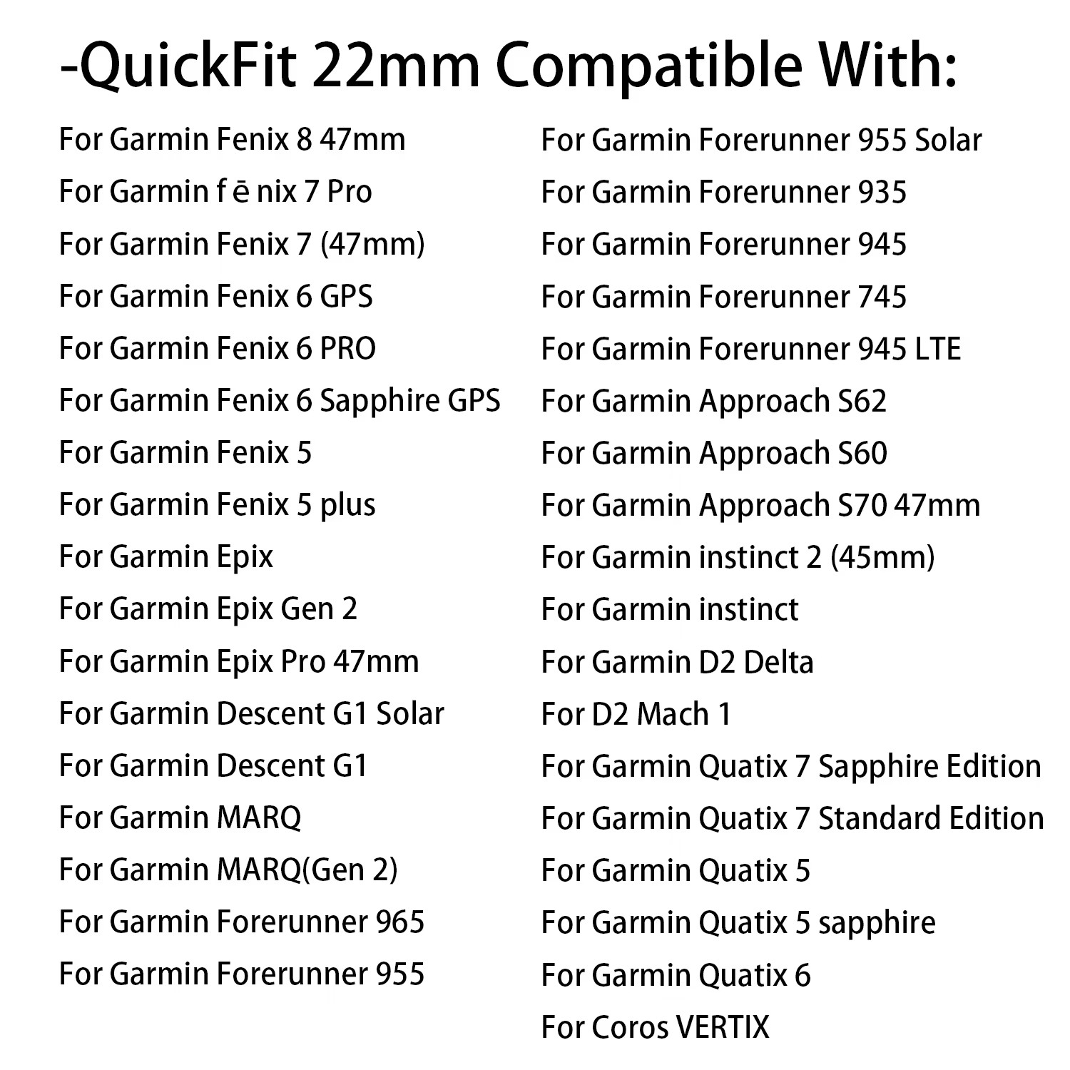 1:1 Fenix8 Watch Band For Garmin Fenix 8 47mm 51mm E 7 7X 6 6X 5 5X/Epix Pro
