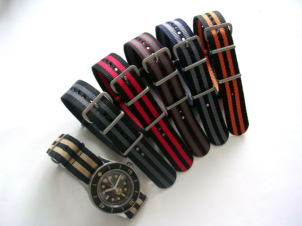 NATO G10 ® Ballistic nylon 2 3 4 5 pack watch band strap RAF Military IW SUISSE