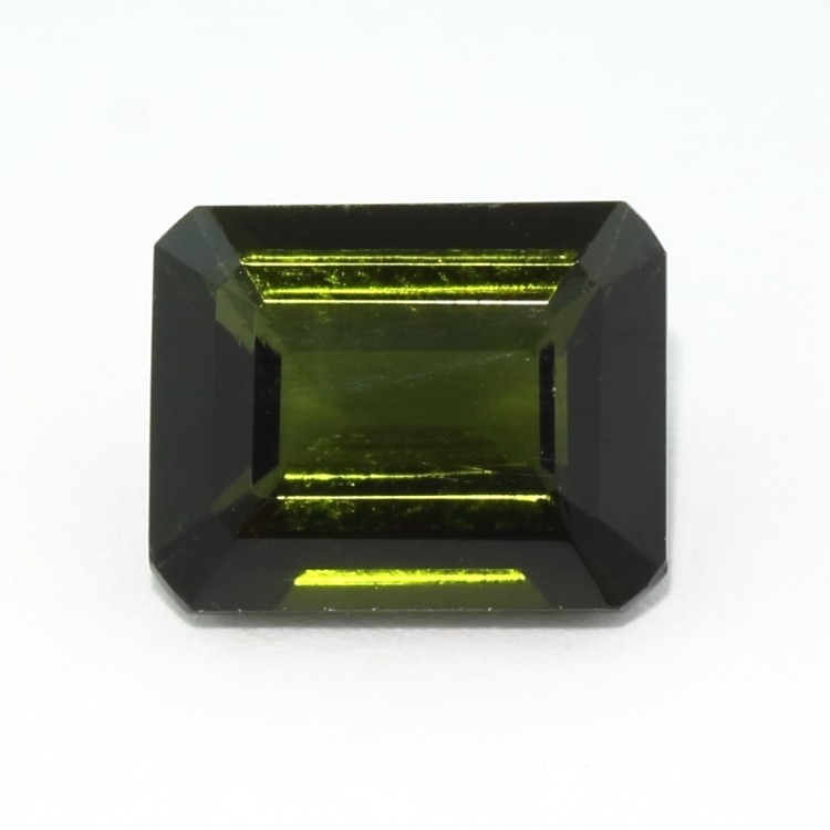 GREEN TOURMALINE 7 x 5 MM EMERALD CUT ALL NATURAL