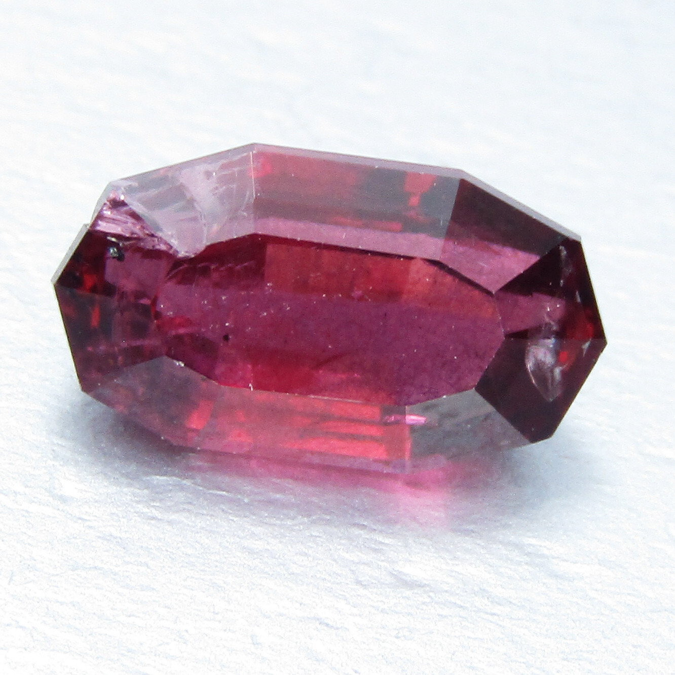 3.07Cts Nice Looking Natural Rhodolite Garnet Long Cushion Custom Cut Gemstone