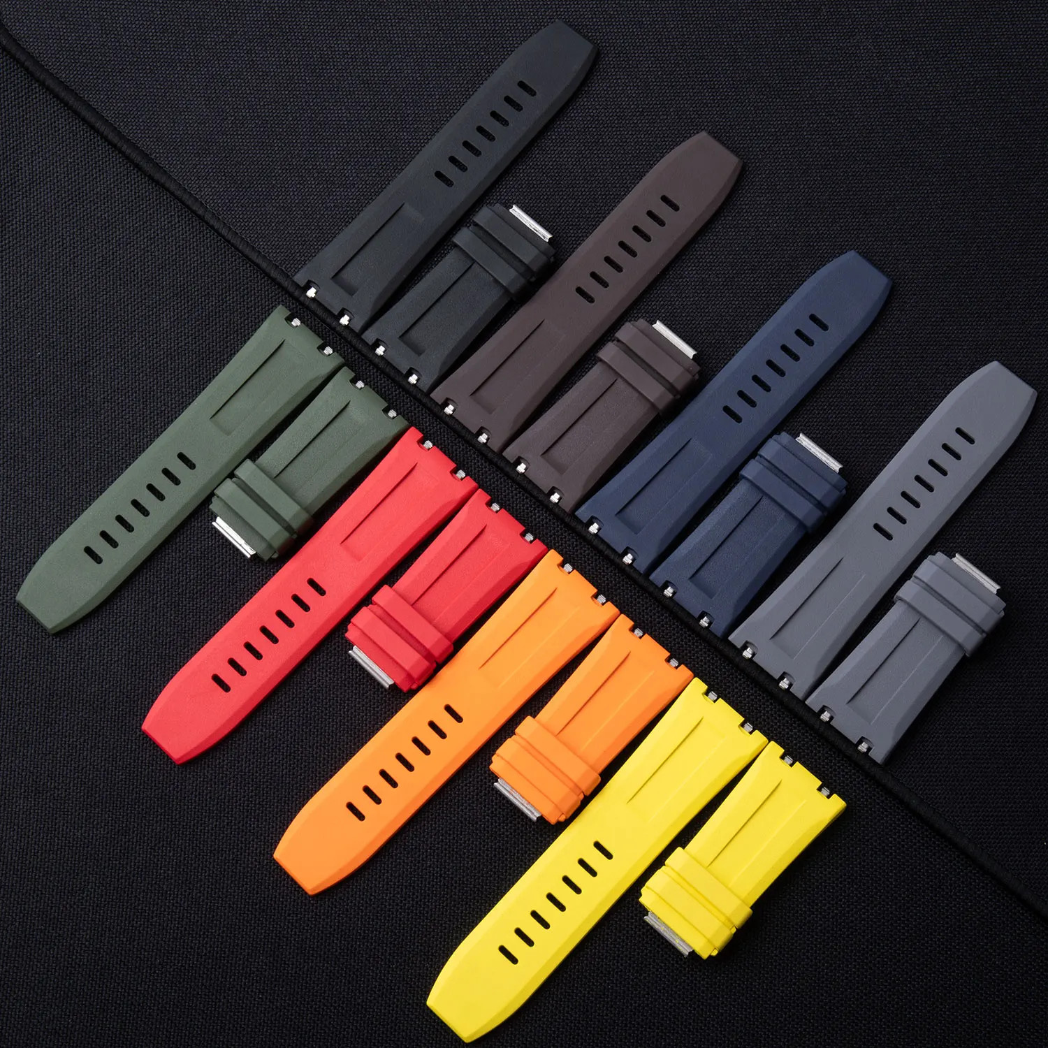 Quick Change FKM Rubber Strap Band Fits Audemars Piguet Royal Oak Offshore Diver