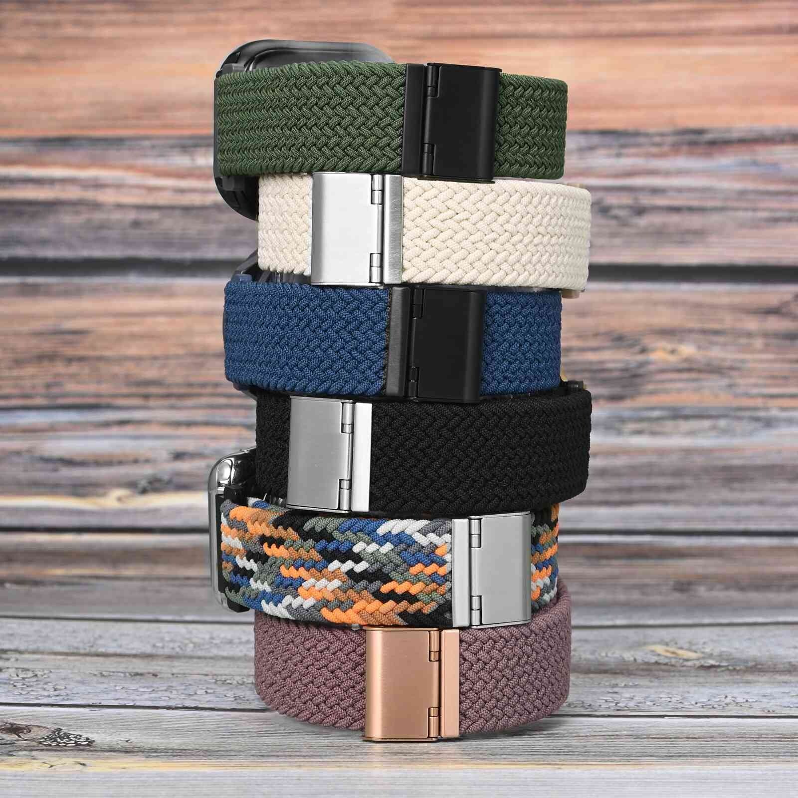 Wocci Nylon Watch Band 16mm 18mm 19mm 20mm 21mm 22mm 24mm Replacement Straps
