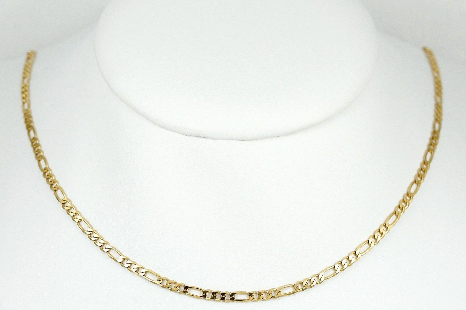 10k Yellow Gold Figaro Chain Necklace 20″(new,6.80g)#2475c