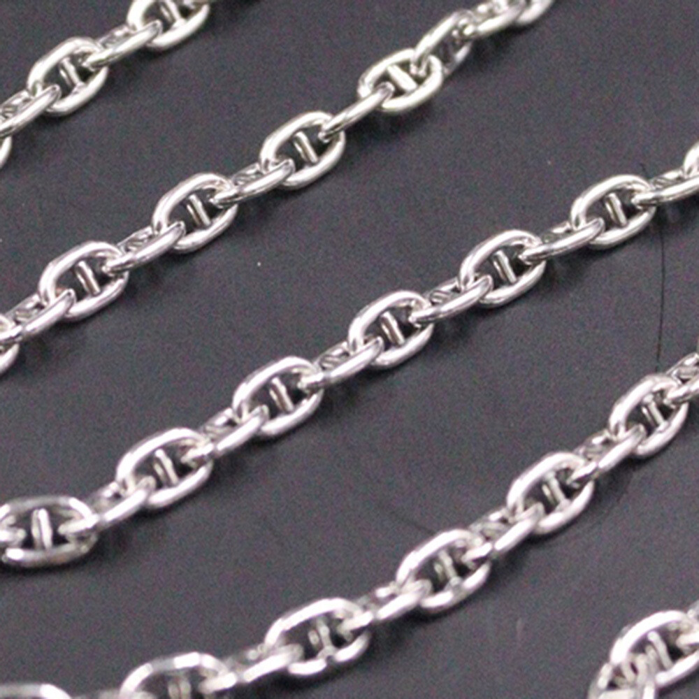 Sterling Silver Chain 925 Men Necklace Marine Link Anchor Chain 24inchL Gift